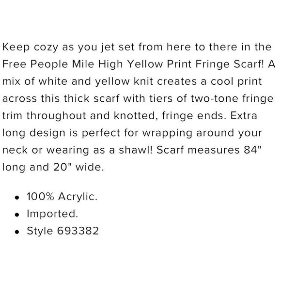 Free People Mile High Oversized Knit Scarf - Picture 16 of 16